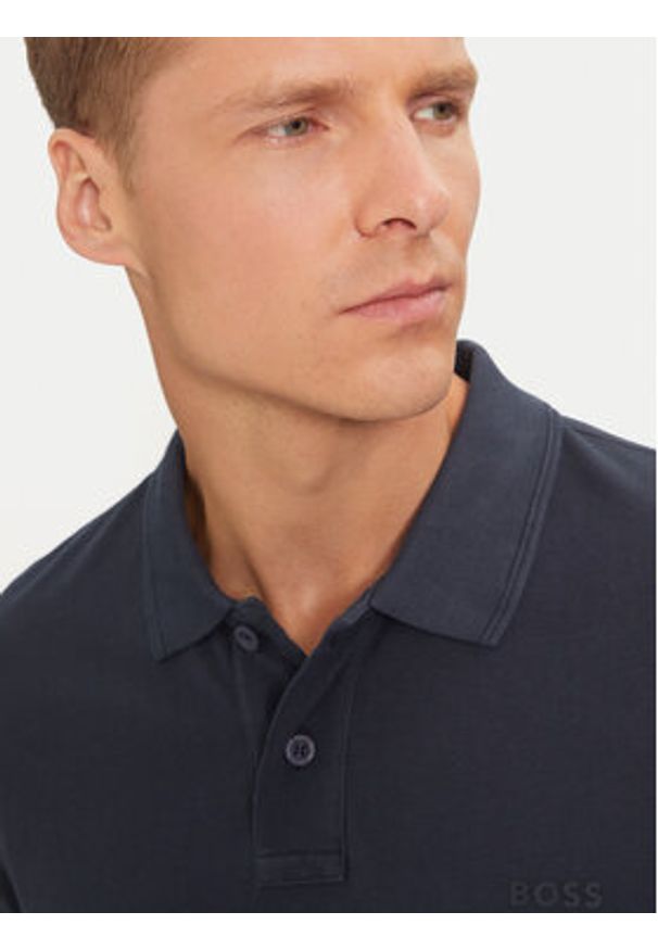 BOSS - Boss Polo Prime 50507813 Granatowy Regular Fit. Typ kołnierza: polo. Kolor: niebieski. Materiał: bawełna