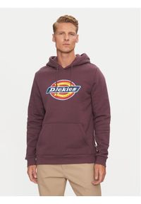 Dickies Bluza Icon Logo DK0A4XCB Fioletowy Regular Fit. Kolor: fioletowy. Materiał: bawełna, syntetyk