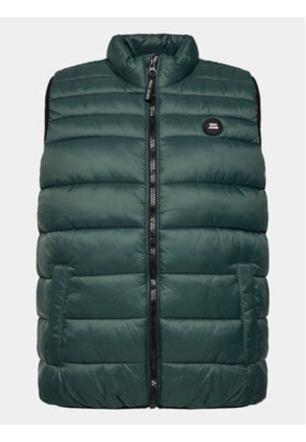 Pepe Jeans Bezrękawnik Balle Gillet PM402862 Zielony Regular Fit. Kolor: zielony. Materiał: syntetyk. Długość rękawa: bez rękawów