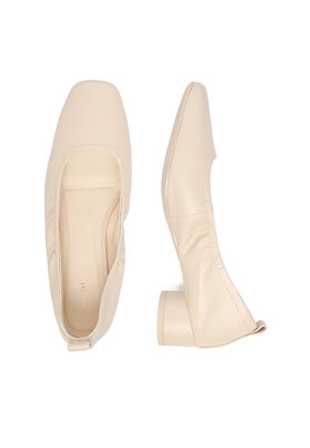 Gino Rossi - GINO ROSSI Czółenka EO-GL97D-170 Beżowy. Kolor: beżowy. Materiał: skóra