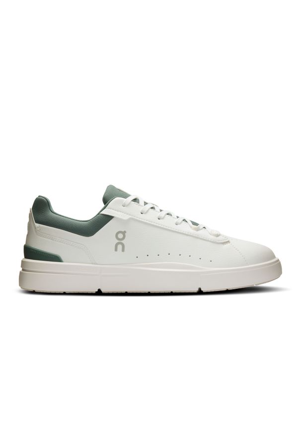 On - ON THE ROGER Advantage White | Olive Sneakersy męskie. Okazja: na co dzień. Kolor: biały. Szerokość cholewki: normalna. Sport: tenis