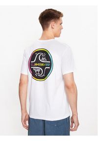 Quiksilver T-Shirt Core Bubble EQYZT07232 Biały Regular Fit. Kolor: biały. Materiał: bawełna #5
