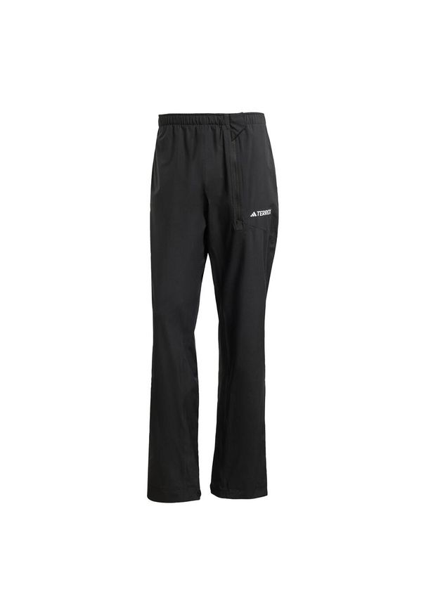 Adidas - Dwuwarstwowe spodnie przeciwdeszczowe Terrex Multi Climaproof 2.0. Kolor: czarny. Technologia: ClimaProof (Adidas). Sport: turystyka piesza