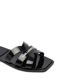 Karl Lagerfeld - KARL LAGERFELD Klapki Jelly IV KL80025S Czarny. Kolor: czarny. Materiał: skóra #3