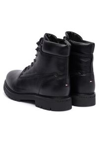 TOMMY HILFIGER - Tommy Hilfiger Trapery Flex Th Outdoor Rs FM0FM05600 Czarny. Kolor: czarny. Materiał: skóra #5