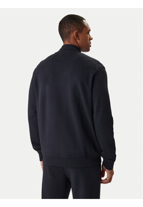 Karl Lagerfeld - KARL LAGERFELD Bluza 705712 561900 Granatowy Regular Fit. Typ kołnierza: dekolt w karo. Kolor: niebieski. Materiał: bawełna