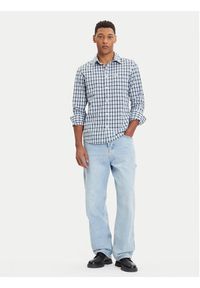 Wrangler Koszula 1 Pkt 112371552 Niebieski Regular Fit. Kolor: niebieski. Materiał: bawełna