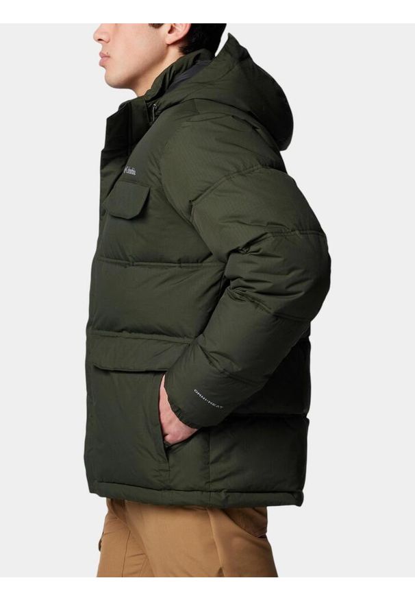 columbia - Kurtka Zimowa Męska Columbia Landroamer Puffer. Kolor: zielony. Materiał: materiał. Technologia: Omni-Heat (Columbia). Sezon: zima. Sport: turystyka piesza