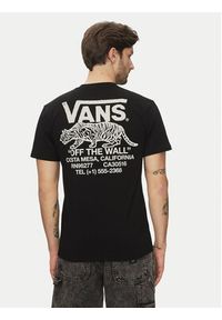 Vans T-Shirt Sneaky VN000M3Y Czarny Regular Fit. Kolor: czarny. Materiał: bawełna