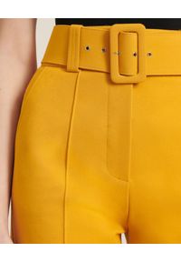 Luisa Spagnoli - LUISA SPAGNOLI - Spodnie w kant Osten. Kolor: żółty. Materiał: wiskoza #3