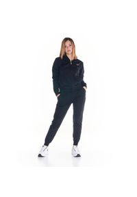 LEONE 1947 APPAREL - Damski dres Comfort Zone. Kolor: czarny. Materiał: dresówka. Sport: fitness