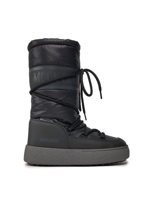 Moon Boot Śniegowce Ltrack High Nylon Wp 24500700001 Czarny. Kolor: czarny. Materiał: nylon, skóra