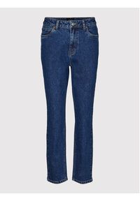 Vero Moda Jeansy Brenda 10268434 Granatowy Straight Fit. Kolor: niebieski #3