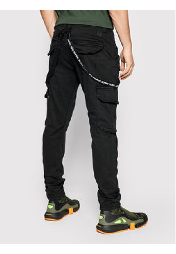 Alpha Industries Spodnie materiałowe Utility 128202 Czarny Slim Fit. Kolor: czarny. Materiał: bawełna