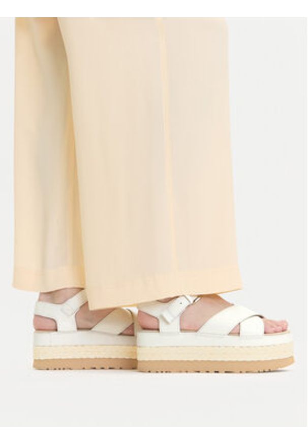 Ugg Sandały W Aubrey Ankle Strap 1169650 Écru. Materiał: skóra