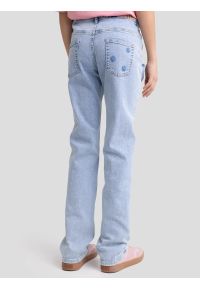 Big-Star - Jeansy dziewczęce z prostą nogawką jasnoniebieskie Lola 213. Okazja: na co dzień, na spacer. Stan: podwyższony. Kolor: niebieski. Materiał: jeans. Wzór: haft. Styl: klasyczny, casual, elegancki, vintage #3