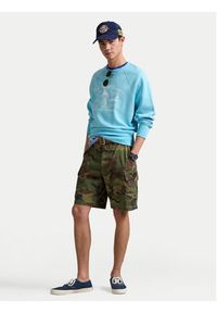 Polo Ralph Lauren Szorty materiałowe 710966288001 Zielony Relaxed Fit. Kolor: zielony. Materiał: bawełna #4
