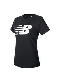 Koszulka damska New Balance WT03816BK – czarna. Kolor: czarny. Materiał: materiał, bawełna