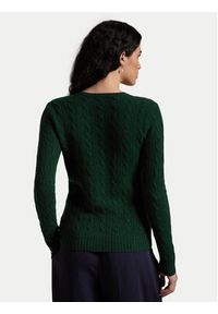Polo Ralph Lauren Sweter 211910422010 Zielony Slim Fit. Typ kołnierza: polo. Kolor: zielony. Materiał: wełna #4