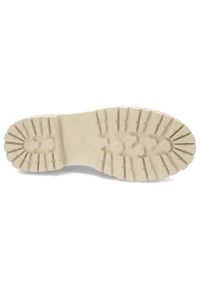 Białe Półbuty Artiker Damskie Modne Skórzane Buty. Kolor: biały. Materiał: skóra. Szerokość cholewki: normalna. Wzór: aplikacja. Sezon: wiosna #5