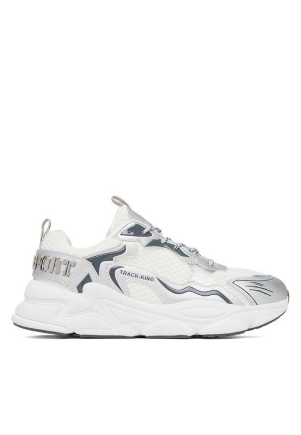 Plein Sport Sneakersy Track-King Mag FAES USC0843 STE003N Biały. Kolor: biały. Materiał: mesh, materiał