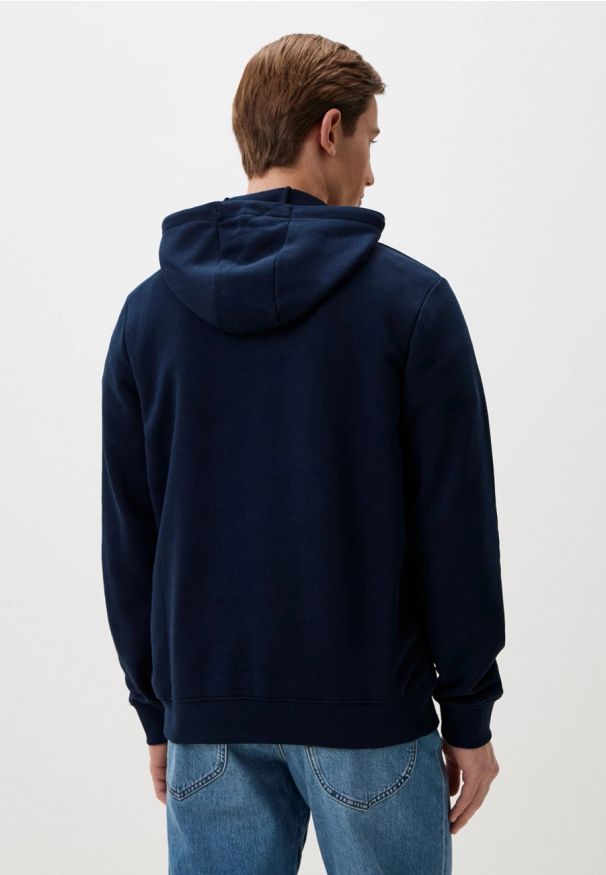 Lee - LEE MĘSKA BLUZA Z KAPTUREM LEE LOGO HOODIE EMPEROR NAVY 112358010. Typ kołnierza: kaptur