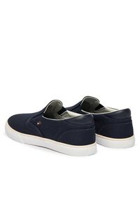 TOMMY HILFIGER - Tommy Hilfiger Tenisówki Th Low Profile Slip On FW0FW09103 Granatowy. Zapięcie: bez zapięcia. Kolor: niebieski. Materiał: materiał #3