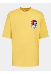 Redefined Rebel T-Shirt Lee 221115 Żółty Relaxed Fit. Kolor: żółty. Materiał: bawełna