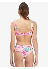 Góra od bikini Roxy Active New Bral. Kolor: żółty, wielokolorowy, pomarańczowy. Materiał: elastan, lycra, poliamid