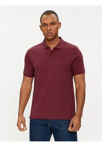 Calvin Klein Polo Smooth K10K111657 Czerwony Slim Fit. Typ kołnierza: polo. Kolor: czerwony. Materiał: bawełna