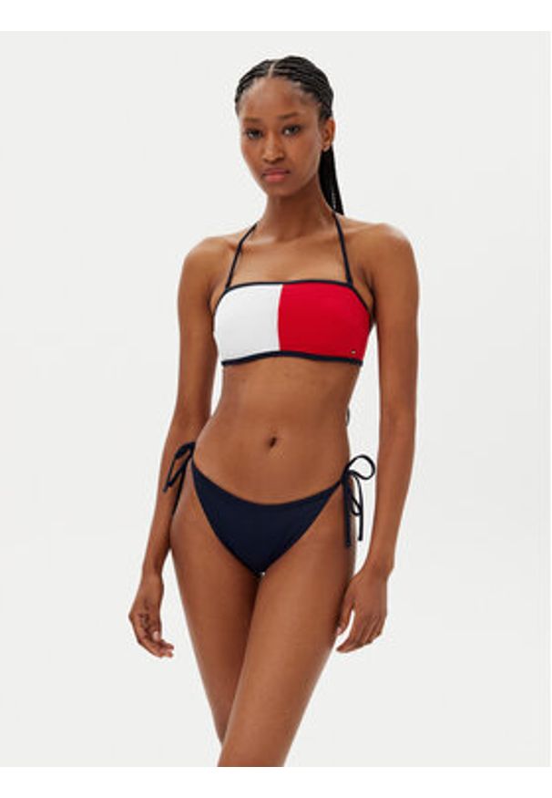 TOMMY HILFIGER - Tommy Hilfiger Dół od bikini UW0UW05973 Granatowy. Kolor: niebieski. Materiał: syntetyk