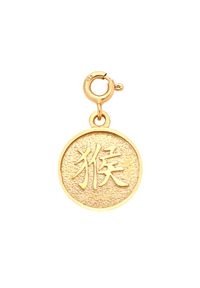 MOKOBELLE - Bransoletka z monetą z chińskim zodiakiem - MAŁPA. Materiał: pozłacane. Kolor: złoty #2