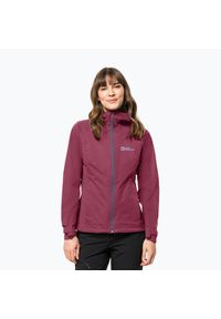 Kurtka przeciwdeszczowa damska Jack Wolfskin Highest Peak. Kolor: czerwony. Sport: turystyka piesza #2