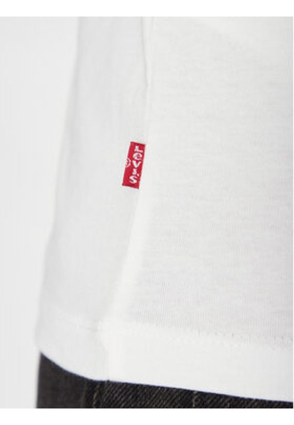 Levi's® T-Shirt Original Housemark 22489-0163 Biały Regular Fit. Kolor: biały. Materiał: bawełna