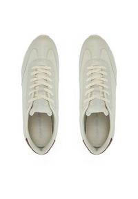 Calvin Klein Jeans Sneakersy Runner Laceup Tc YM0YM01187 Beżowy. Kolor: beżowy. Materiał: skóra