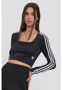 adidas Originals - Longsleeve. Okazja: na plażę. Kolor: czarny. Materiał: materiał. Długość rękawa: długi rękaw #1