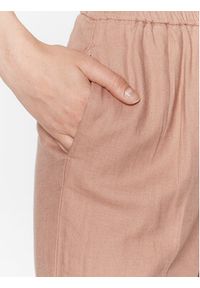 Sisley Spodnie materiałowe 484QLF03U Beżowy Regular Fit. Kolor: beżowy. Materiał: materiał, len, wiskoza #3