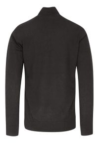 Brave Soul - Sweter Popielaty, Góra Zapinana na Zamek, z Wysoką Stójką, Męski -BRAVE SOUL. Typ kołnierza: kołnierzyk stójkowy. Kolor: szary. Materiał: bawełna. Sezon: zima, jesień. Styl: klasyczny #2