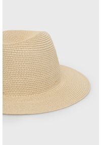 Armani Exchange kapelusz kolor beżowy. Kolor: beżowy #2