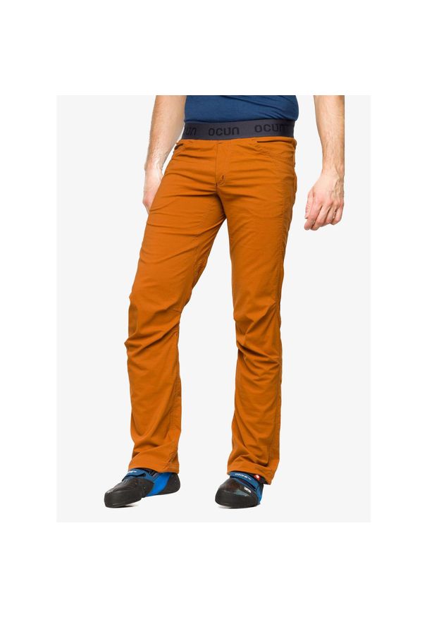 OCUN - Spodnie wspinaczkowe męskie Ocun Mania Eco Pants. Kolor: pomarańczowy