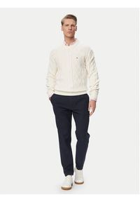 Tommy Jeans Sweter DM0DM23405 Kremowy Regular Fit. Kolor: kremowy. Materiał: bawełna #5