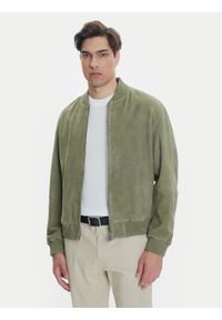 BOSS Kurtka skórzana H-Muller 50543213 Zielony Regular Fit. Kolor: zielony. Materiał: skóra #1