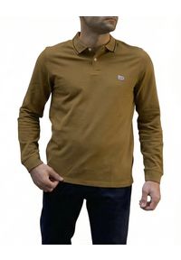 Lee - LEE LS PIQUE POLO MĘSKA KOSZULKA Z DŁUGIM RĘKAWEM LONGSLEEVE LOGO TUMBLEWEED L61VRL84. Typ kołnierza: polo. Długość rękawa: długi rękaw. Długość: długie #3