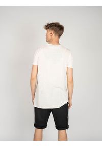 La Haine Inside Us T-shirt "Krept" | P2208 3J | KREPT | Mężczyzna | Kremowy. Kolor: kremowy. Materiał: bawełna, len. Długość: długie. Wzór: aplikacja #4