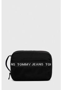 Tommy Jeans kosmetyczka kolor czarny. Kolor: czarny. Materiał: poliester #1