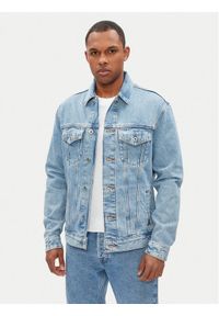 Pepe Jeans Kurtka jeansowa Pinners PM402715 Niebieski Regular Fit. Kolor: niebieski. Materiał: bawełna