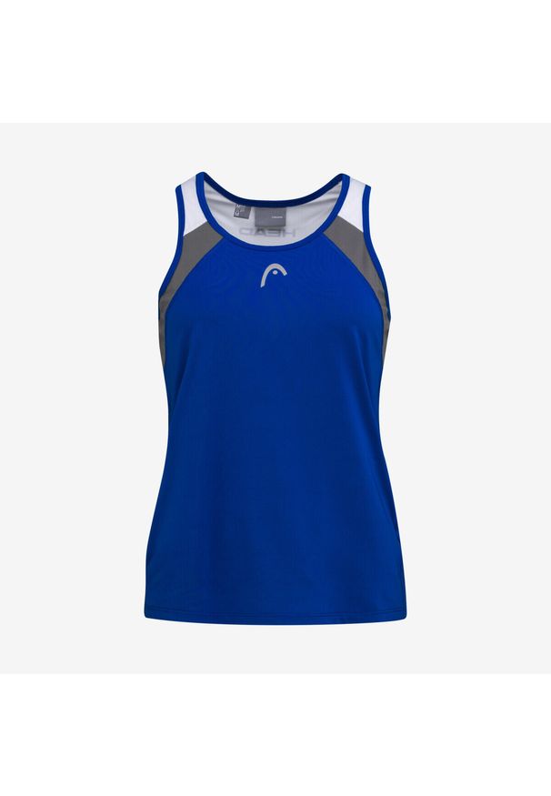 Head - Koszulka bez rękawów dla dziewczynek CLUB 22 Tank Top. Kolor: niebieski. Materiał: jersey, materiał, poliester. Długość rękawa: bez rękawów. Sport: tenis