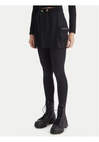 Guess Spódnica mini V5YD04 KCX42 Czarny Regular Fit. Kolor: czarny. Materiał: syntetyk #1