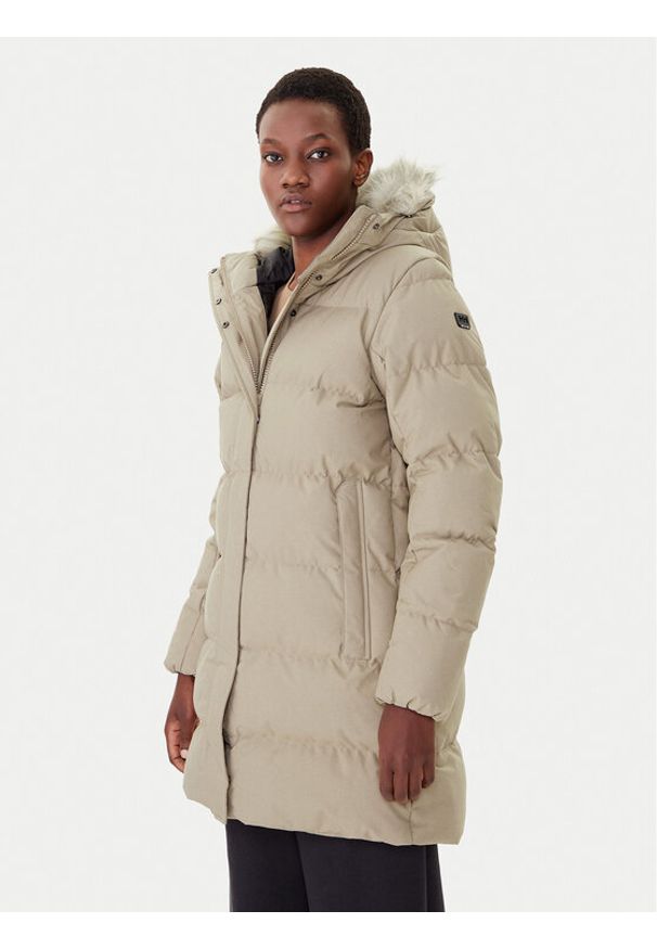 Helly Hansen Płaszcz zimowy Blossom 53624 Beżowy Regular Fit. Kolor: beżowy. Materiał: syntetyk. Sezon: zima