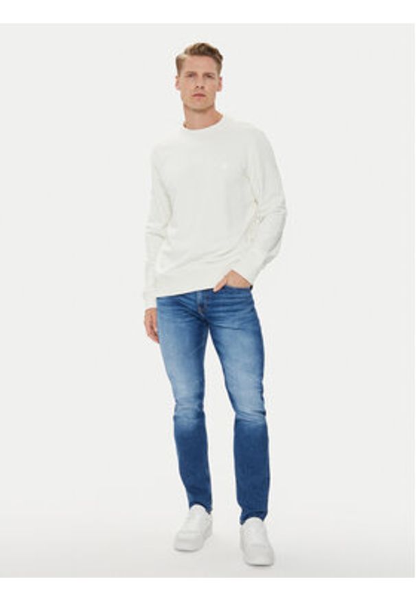 Calvin Klein Jeans Bluza Embro J30J325270 Écru Regular Fit. Materiał: bawełna